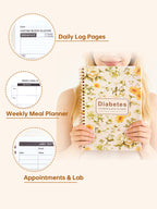 Daily Meal Planner & Food Journal Notebook | Diet, Nutrition, Water & Lifestyle Tracking Spiral Logbook