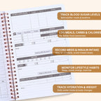 Daily Meal Planner & Food Journal Notebook | Diet, Nutrition, Water & Lifestyle Tracking Spiral Logbook