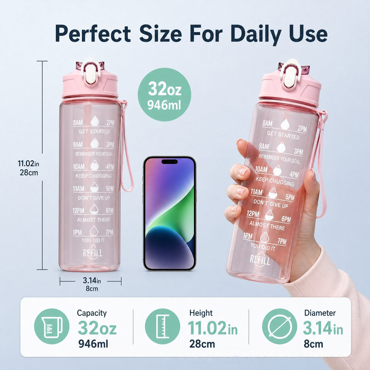 smart water tracking bottle | HydraTrack Bottle