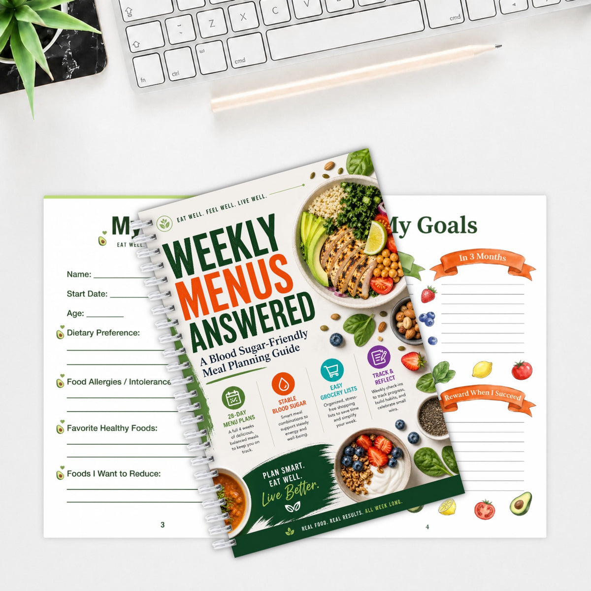 28-Day Healthy Meal Planning Journal