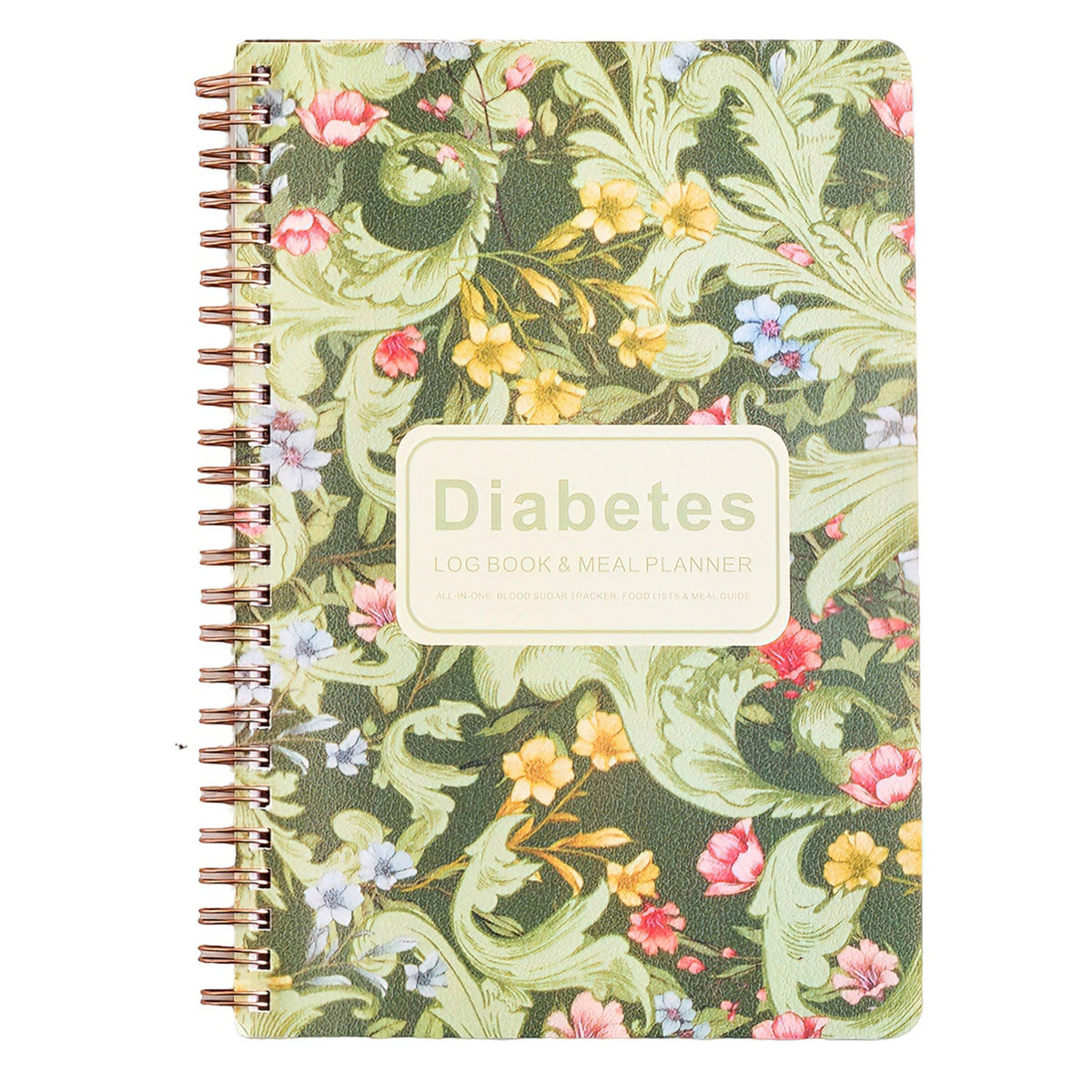 Daily Meal Planner & Food Journal Notebook | Diet, Nutrition, Water & Lifestyle Tracking Spiral Logbook