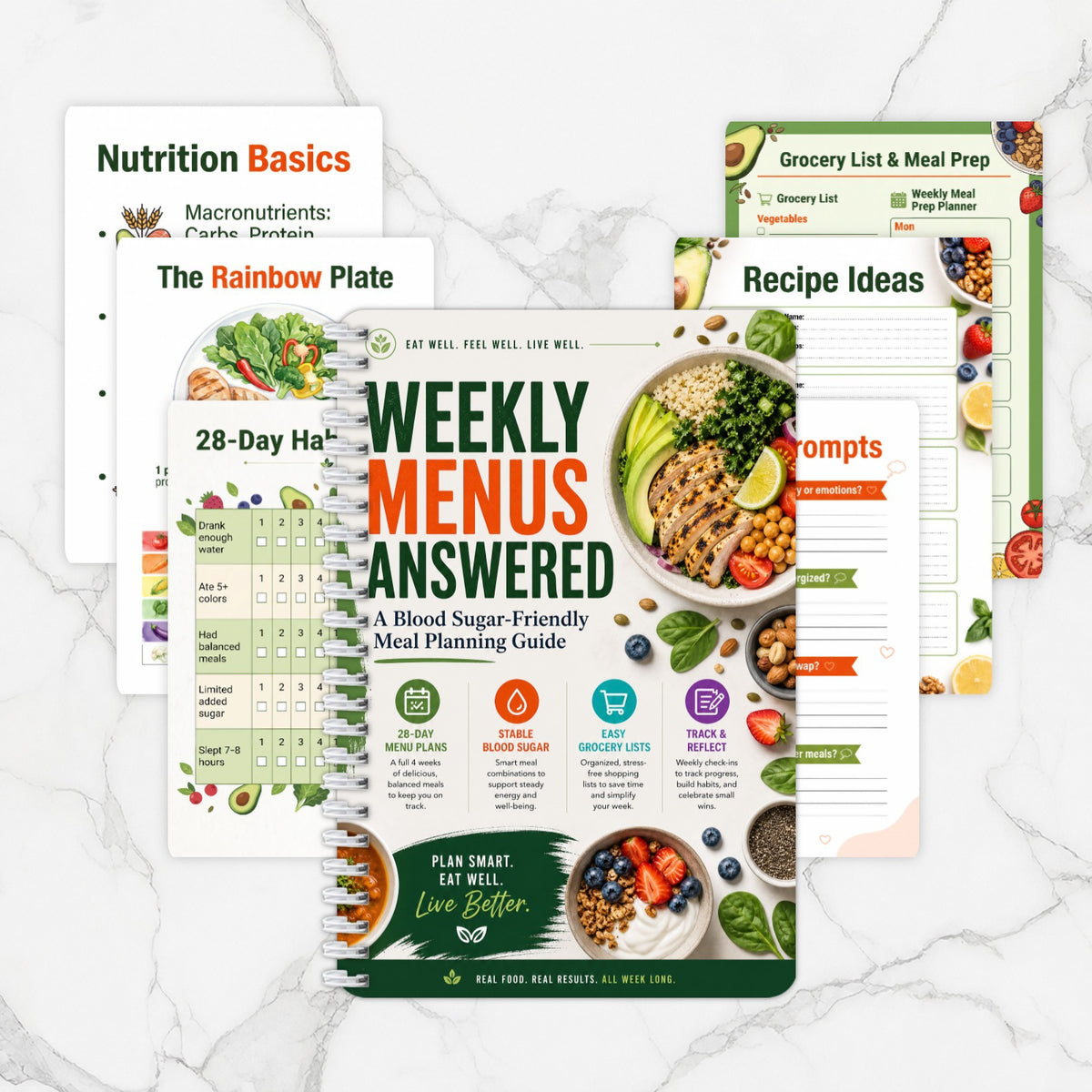 28-Day Healthy Meal Planning Journal